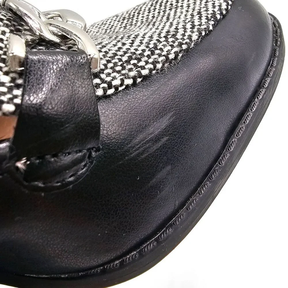 Kelly & Katie Tonnia Pump Black/ White Plaid Women's Size 7 - Picture 6 of 11